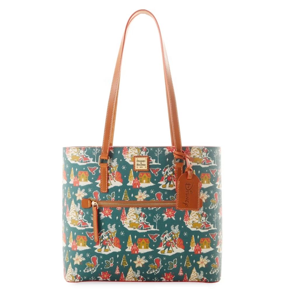 NWT Dooney & Bourke Mickey and Minnie Vintage Christmas Tote Bag